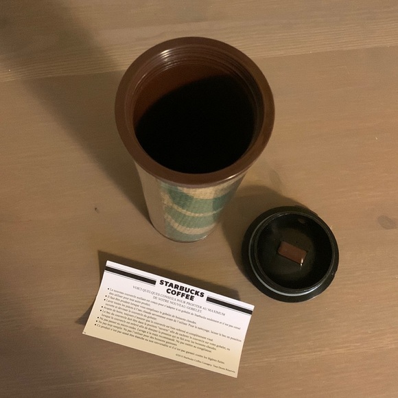 🆕 Starbucks 2010 Brown and Green Made in USA Hemp Tumbler - Picture 10 of 11